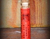 Antique Advertising  Glass Vial with Cork Red Carters Little Liver Pills