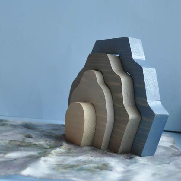 Wooden Toy, Moon Mountain Stacker Dollhouse - Max in Space / Waldorf Toys