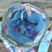Knitting Bag, 3 piece set, Zipper Pouch, dpn or hook case, Crochet Bag, Lined Padded Drawstring Pockets, Kip or Wip Bag, Travel