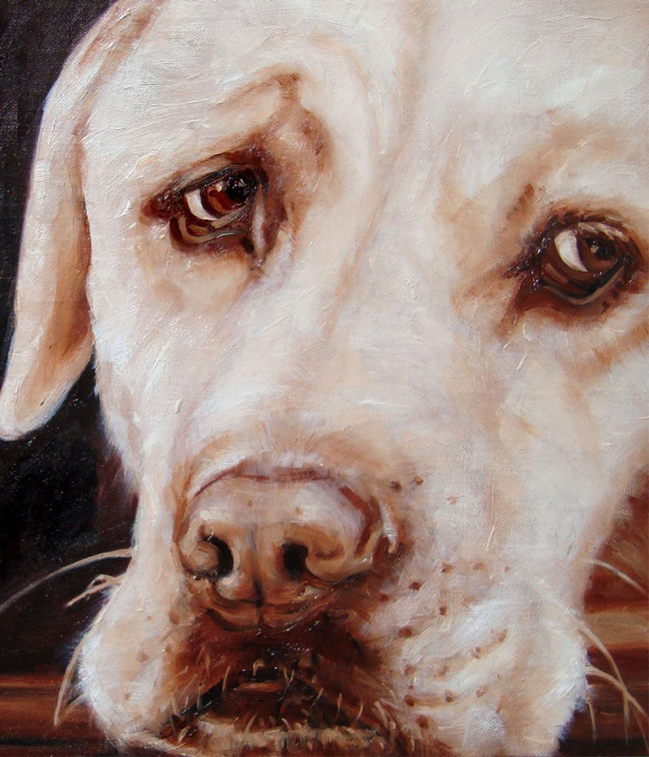 In Memorandum, custom Pet Portrait Paintings by puci, 8x10"