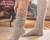 Instant download - Crochet PATTERN for socks (pdf file) - Christmas Morning Socks