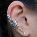 Silver Snake Ear Cuff