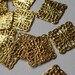 Filigree Components 11mm square stamping- pkg of 25