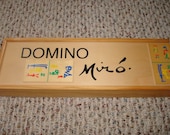 Rare Vintage 1958 Wood Art Dominos Joan Miro Barcelona Spain
