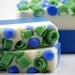 Fresh Blueberry Soap Handmade Cold Process, Vegan Friendly
