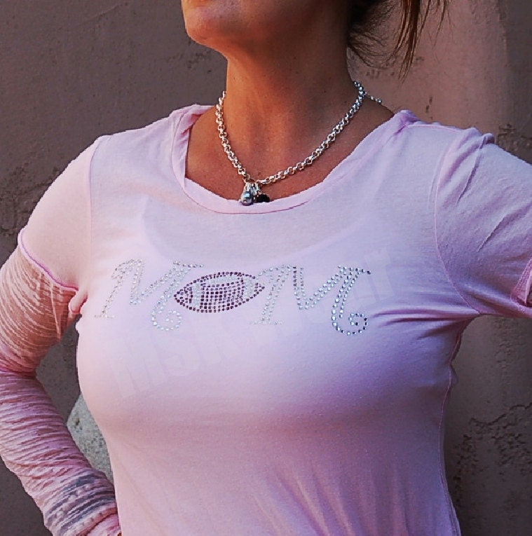 MOM  Football,  Baseball,  Tball and Softball Contrast Long Sleeve Shirt