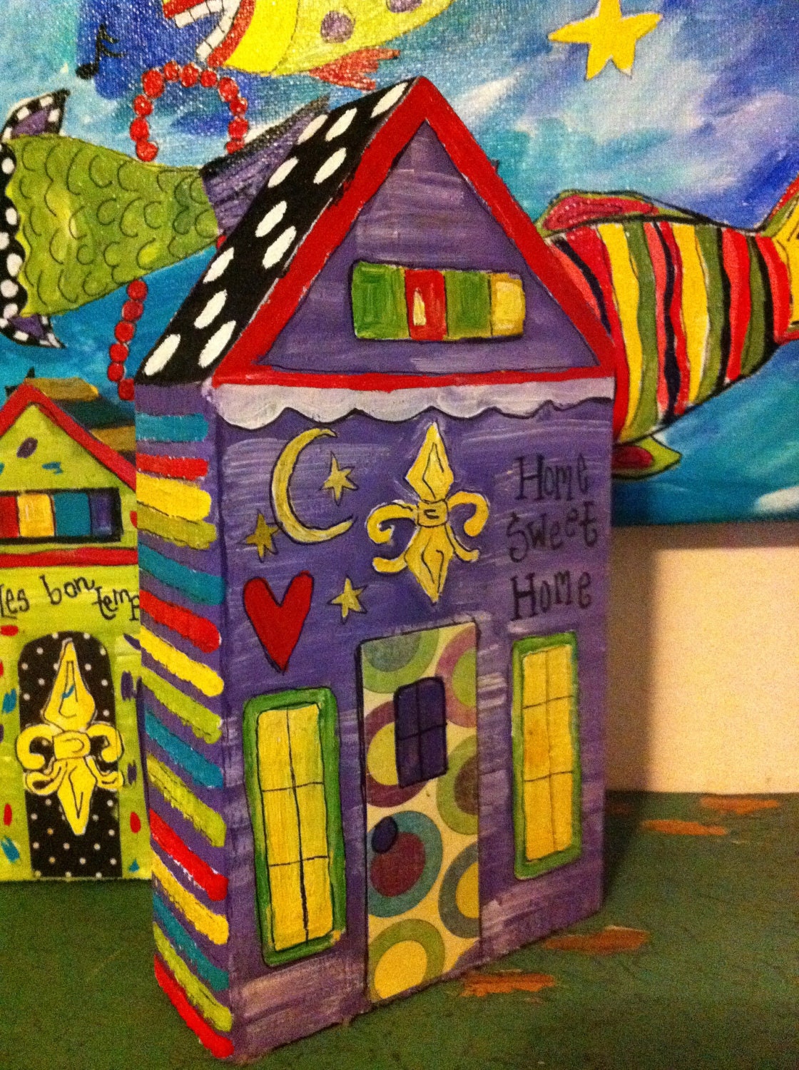 Louisiana Shotgun House Repurposed Art
