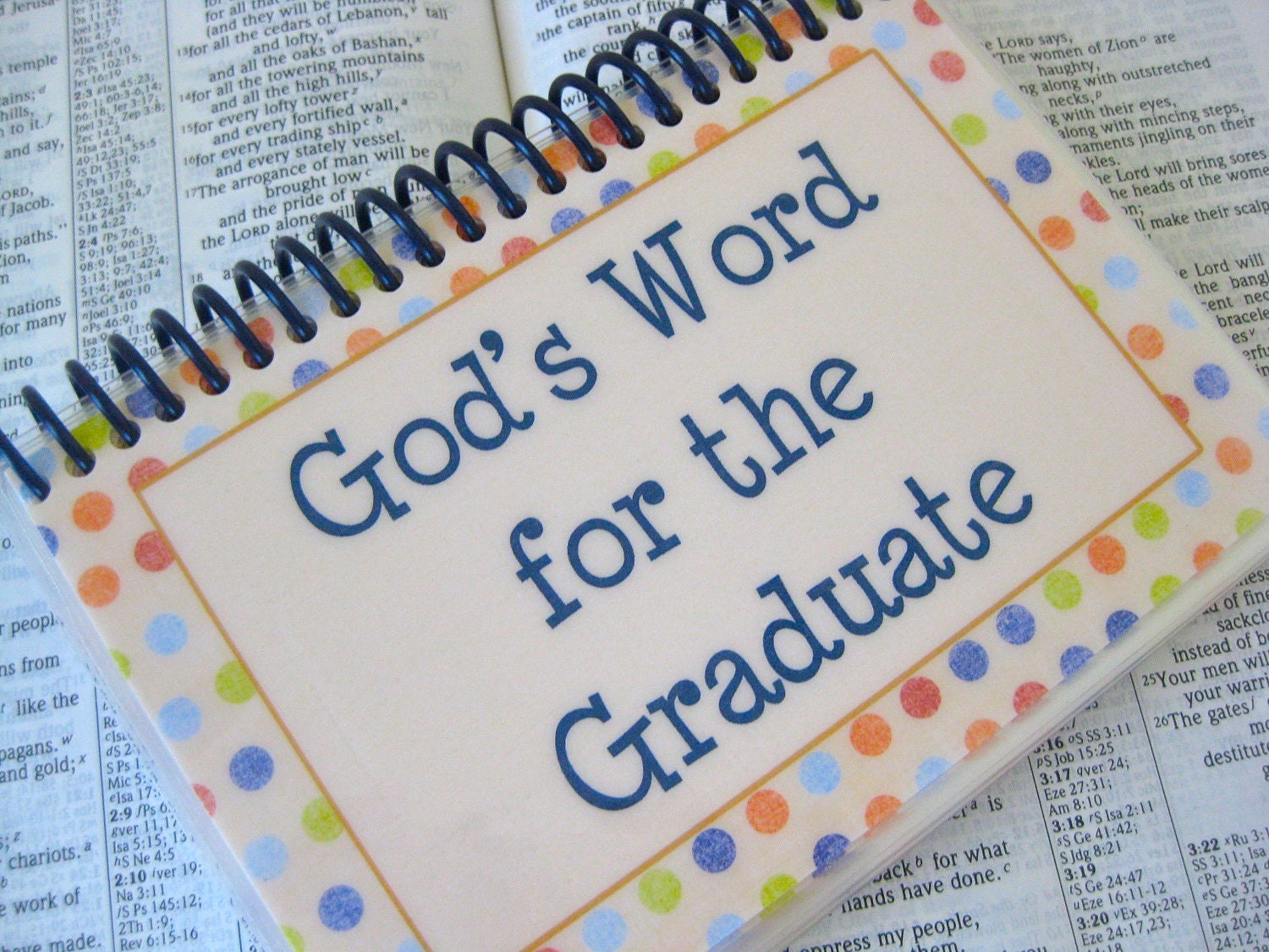God's Word for the Graduate, Laminated Bible Verse Cards, Sprial-Bound