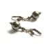 Classic Dark Green Swarovski Single Pearl Drop Earrings