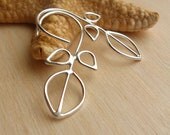 Sterling Silver Nature Silhouette Wire Earrings - Trio