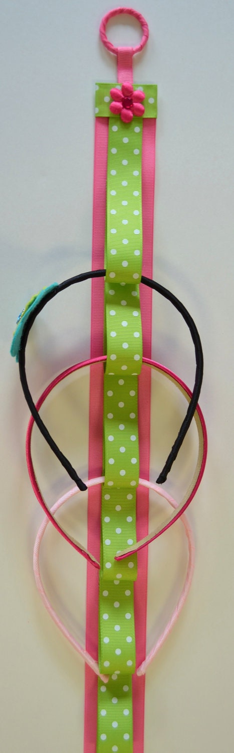 ONE - Handmade Ribbon Headband Holder