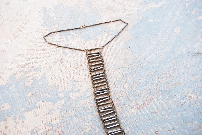 Breastplate Necklace - Modern Body Armor Long Skinny Breastplate - Modern Pocahontas Collection