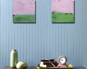 Abstract Landscape Painting Pair Contemporary Acrylic-affordable fine art