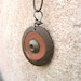 Found Object Jewelry, Steam Punk Necklace - found objects, rusty, pink, silver