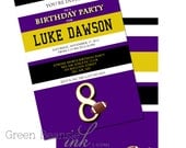 FOOTBALL TEAM - Custom color change included - Printable Party Invitation Il_170x135