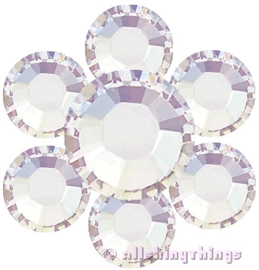 144 Swarovski CRYSTAL MOONLIGHT Flatback Rhinestones 20ss 5mm 2028 (1 gross)