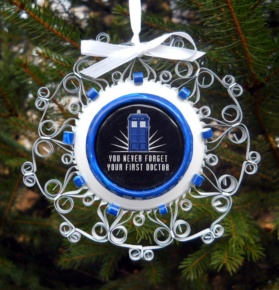 Dr. Who Ornament from Aluminum Can