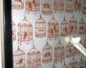 Birdcage Brown..Magnet Dry Erase Steel Memo Board // housewarming gift // office organizer // home decor // wall organization