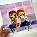 Print: Texting Girls