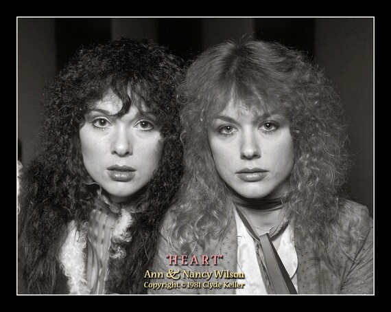 HEART, Ann and Nancy Wilson, Clyde Keller Photo on Etsy - Treasury - 30th Anniversary Portrait, Featured in Storque