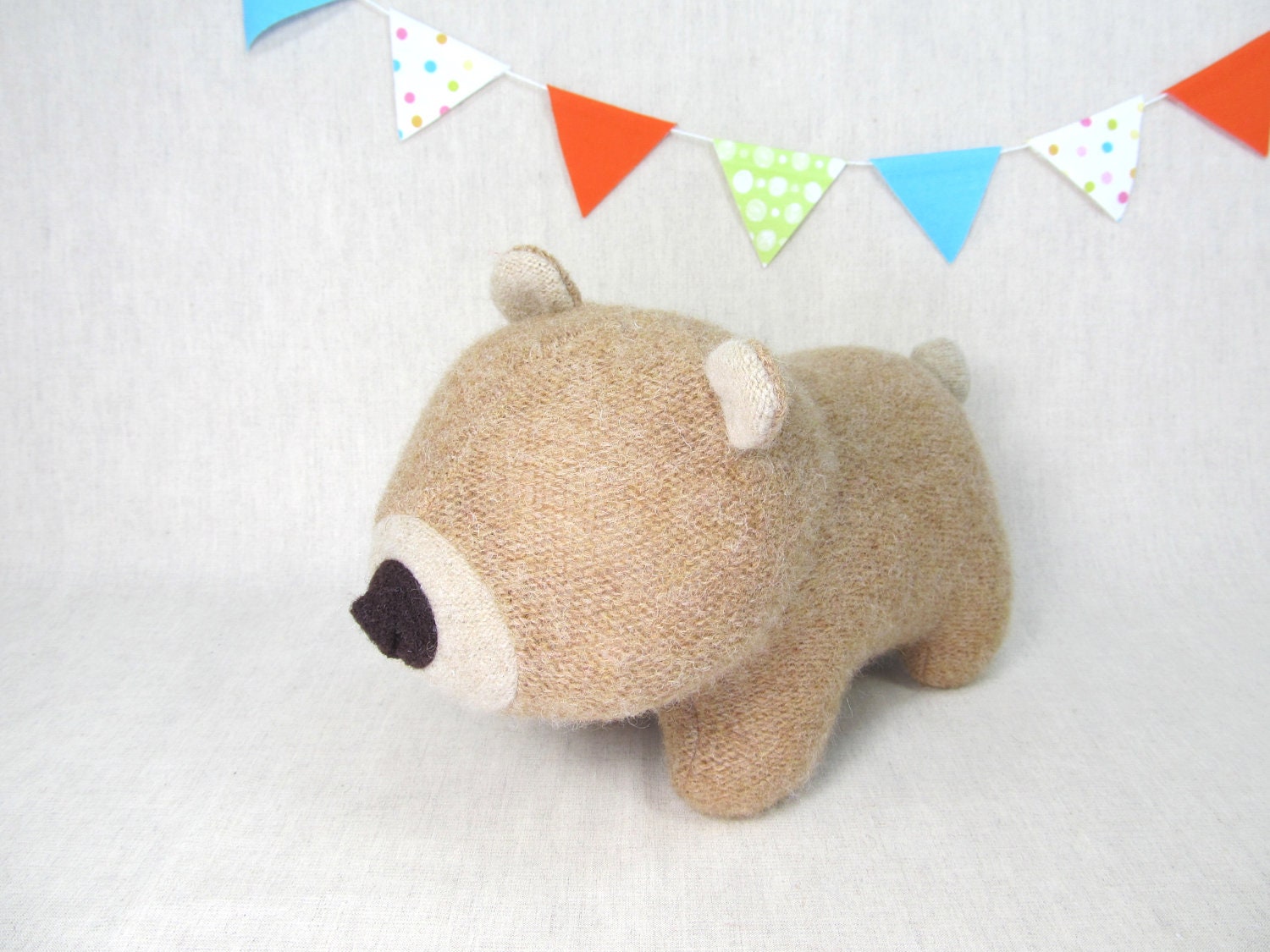 Bear Cub, Handmade, Toy, Children, Gift, Eco Friendly, Plush