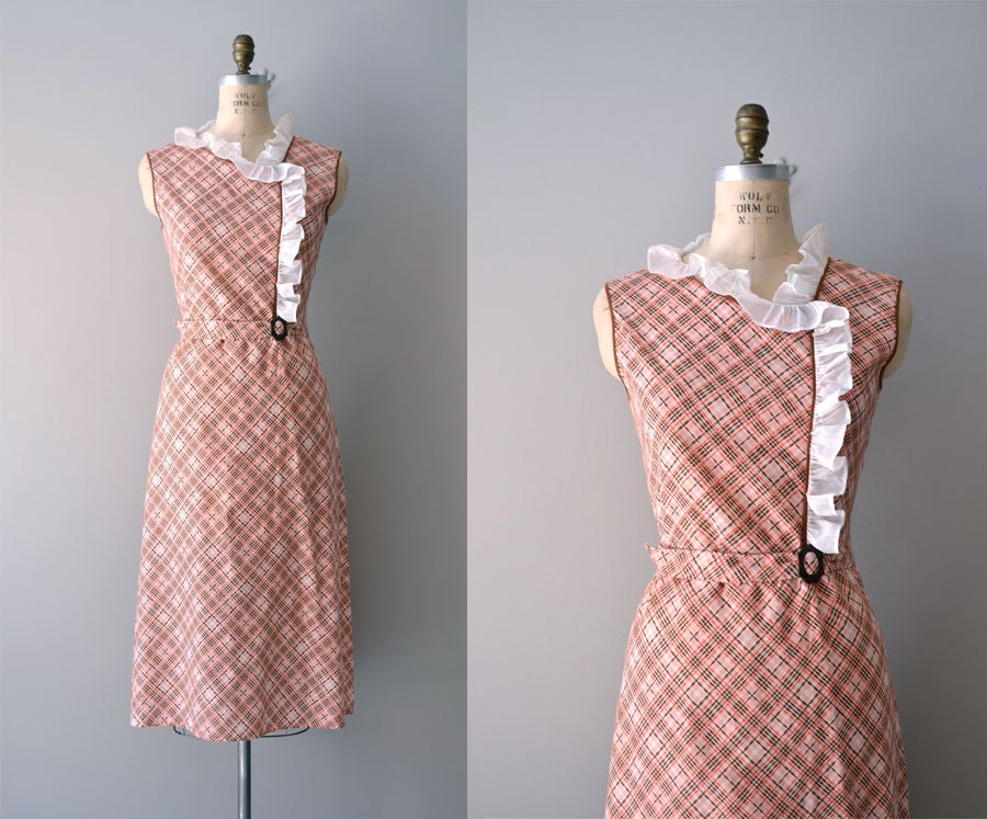 1930s dress / vintage 30s dress / Shilly-Shally dress