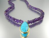 Turquoise & Amethyst Necklace