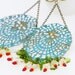 Goddess of Bounty - Boho Style Harvest Fest Chandelier Earrings - Handmade by VividColors