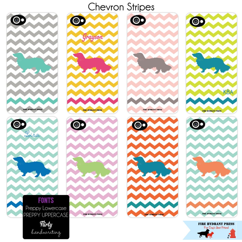 Samsung Galaxy 3 Dog Silhouette Custom Phone Case Chevron Zig Zag