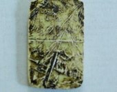 Nature Impression Porcelain Ceramic Pendant Rustic Yellow Brown Autumn Color