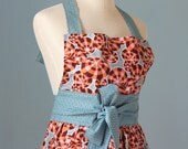 Bubbles Full Apron for Women with Anna Maria Horner Fabric