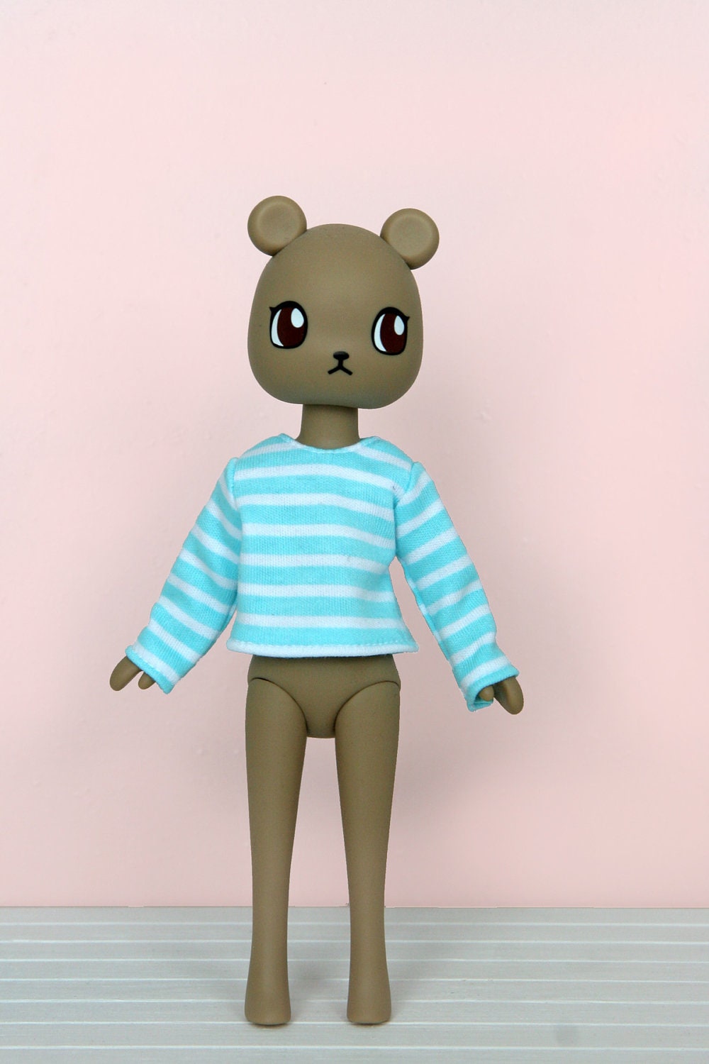Nikki and Odeco aqua long sleeved sweater (no. 635)