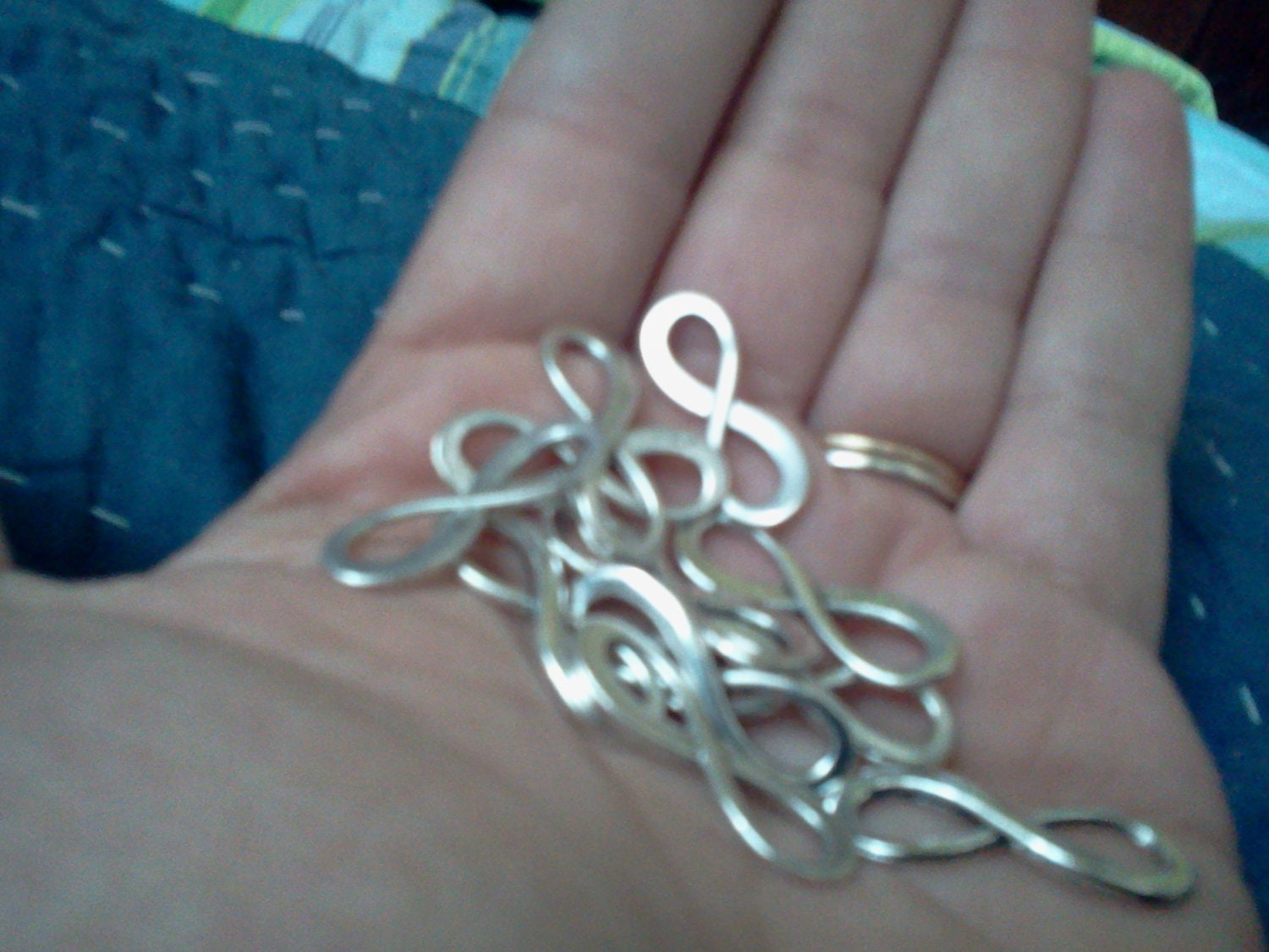 Infinity Charms, Figure 8 Shape, Silver Pewter, 20 Pieces