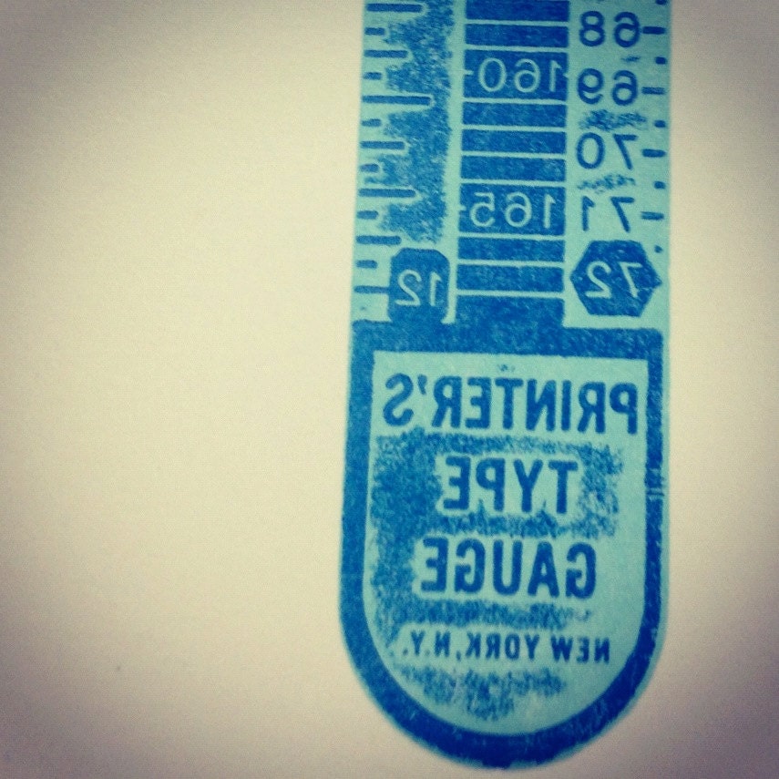 Pica Stick- Tools of Letterpress series
