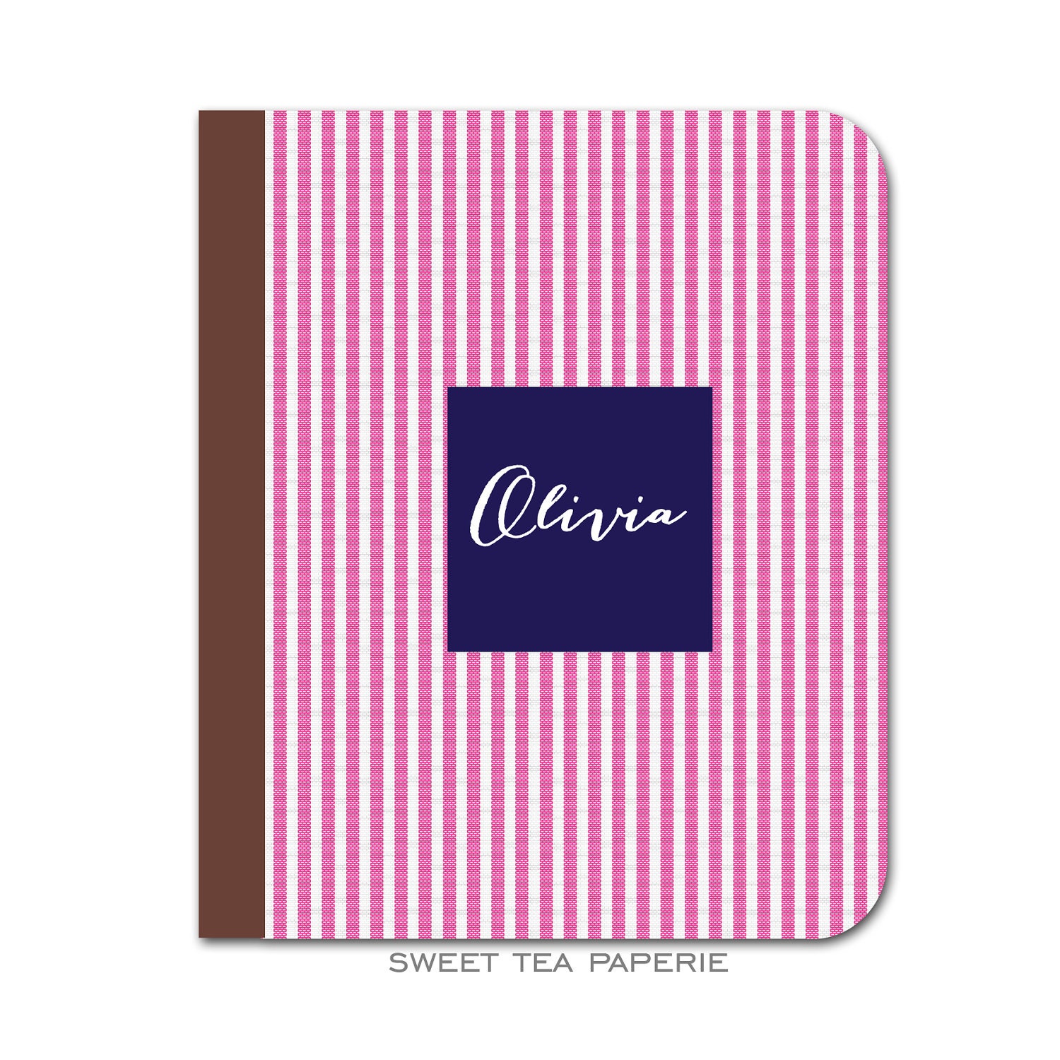 iPad Case- Bright Pink Seersucker  (iPad 2 and iPad 3)