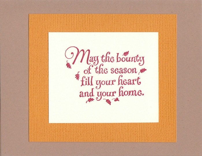 Harvest Note Cards - Set of FOUR