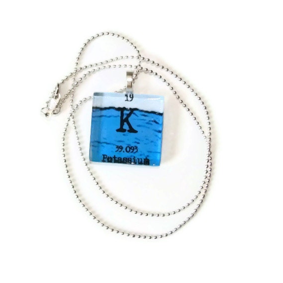 Potassium Seawater Glass Tile Pendant