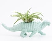 Dinosasur Planter with Air Plant Room Decor, College Dorm Ornament, Plants and Edibles, Repurposed Toy