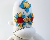 Callie Vera the Day of the Dead / Dia de los Muertos Handmade Sugar Skull Sock Monkey