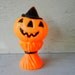 Vintage Halloween Pumpkin Blow Mold Figurine from Empire circa 1969