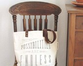silk screened tote bag - The Possibilities Are Endless