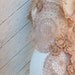 Tea Stained Hand Crocheted Bodice Over Blouse by Stacy Leigh Size Medium