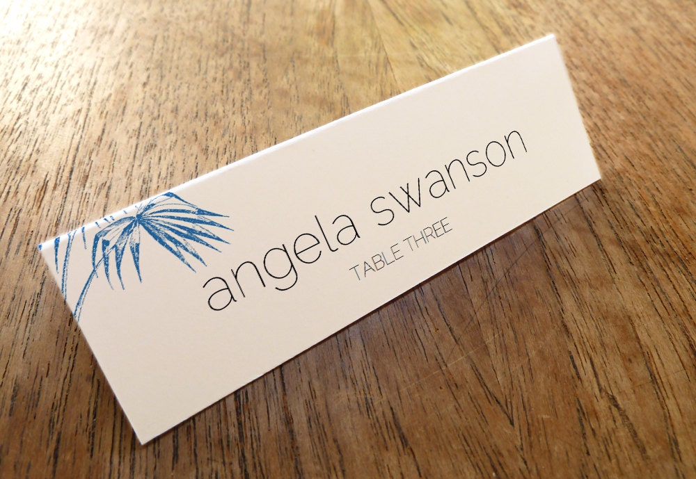 Printable Wedding Place Cards - Palma