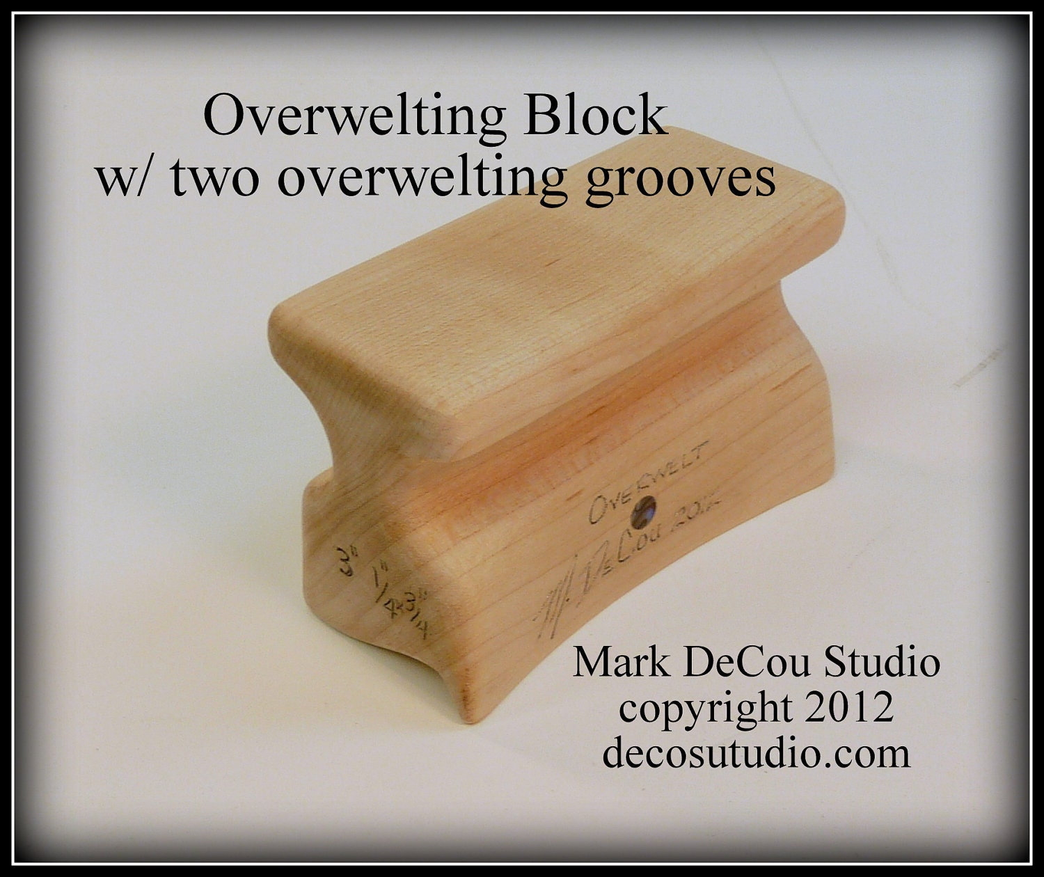 Overwelting Block Hat Making Tool Brim Edge Folding Over or Under for Stitched down and Bound Edge brims