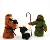Crochet Nativity Set Shepherd and Sheep Christmas Toy Crochet Pattern PDF INSTANT DOWNLOAD