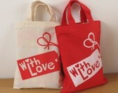 Valentine With Love Gift Tag Bag