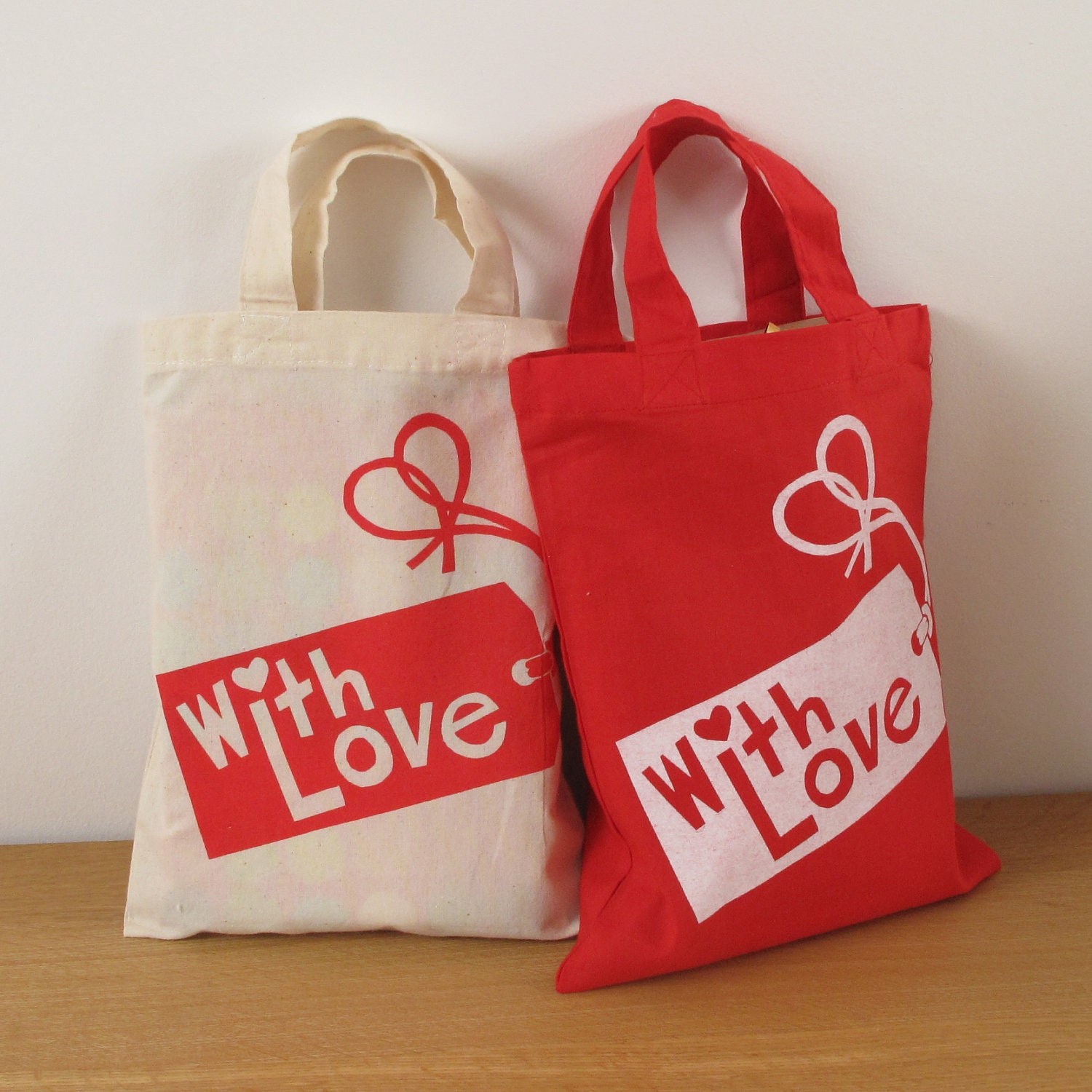 Valentine With Love Gift Tag Bag