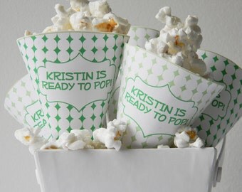 Printable Party Cones  - DAINTY Size, Baby Shower / Kids Party