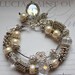 bracelet wanderer pandora bangle pearl charm bracelet