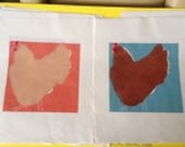Chicken Woodcut - Strutting Hen